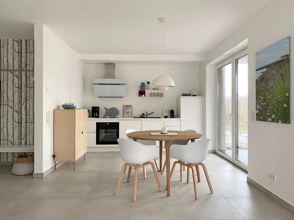 Ferienwohnung Hein Am Nordseedeich Butjadingen Dış mekan fotoğraf