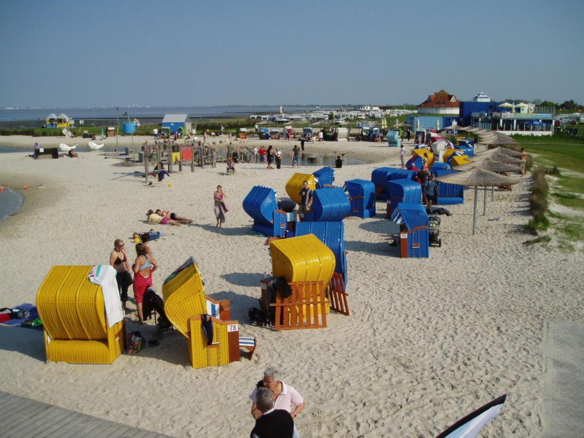 Ferienwohnung Hein Am Nordseedeich Butjadingen Dış mekan fotoğraf